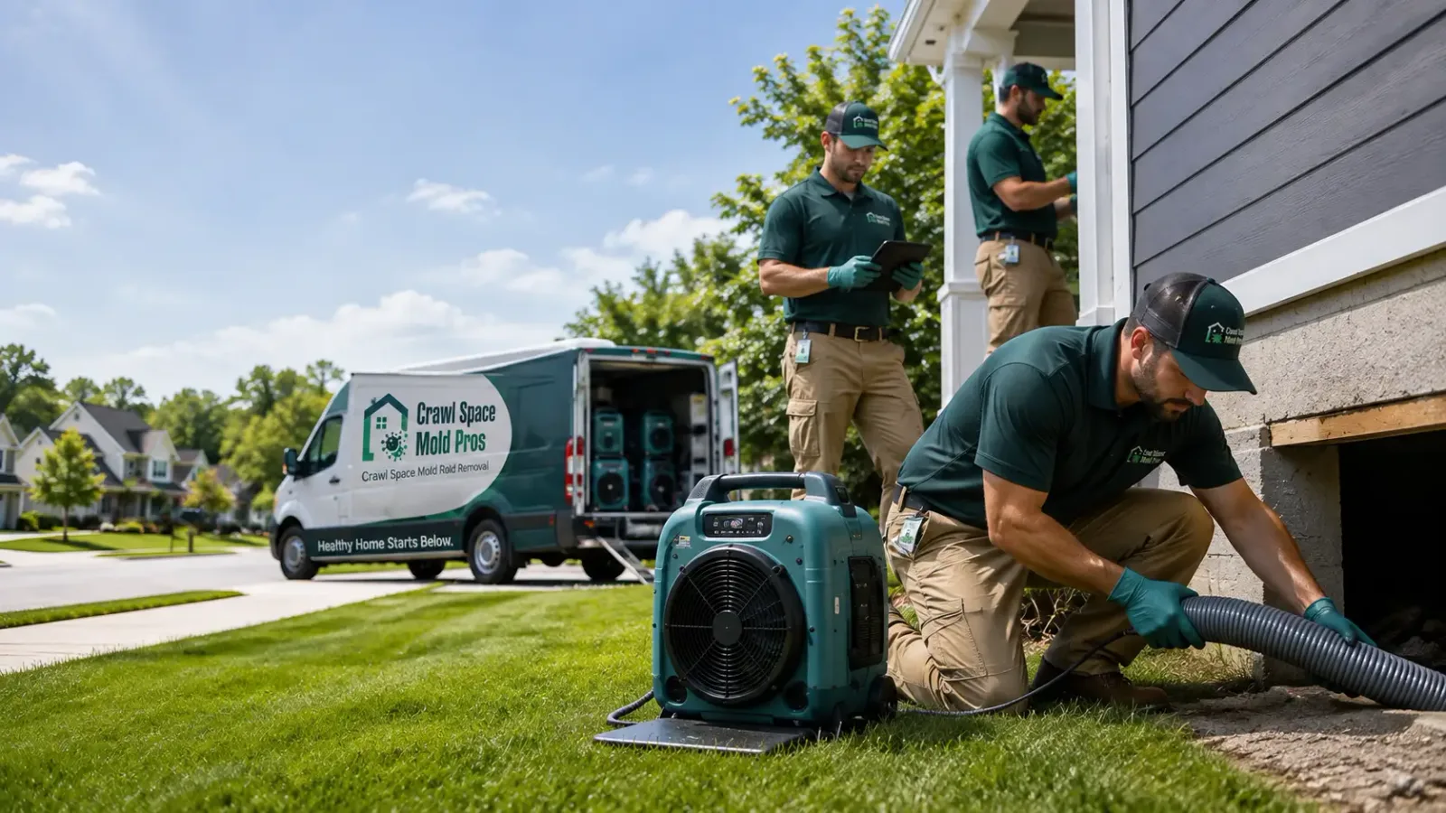 Crawl Space Mold Removal in Stockton, KS